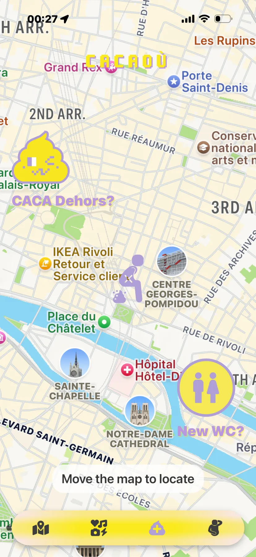 Ajout d’un lieu sur la carte